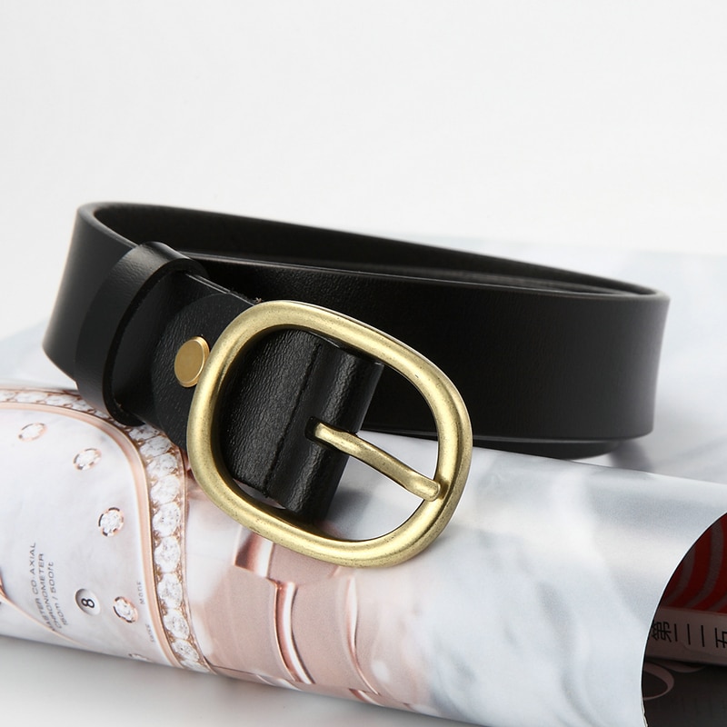 Leather Belts for Women, Vonsely Genuine Leather Womens Belts with Gold  Buckle : : Clothing, Shoes & Accessories