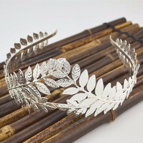 Vintage Gold Leaf Tiara Crown Bridal Headpiece Head Jewelry Women Hairband Bridal Wedding Hair Jewelry Queen 1