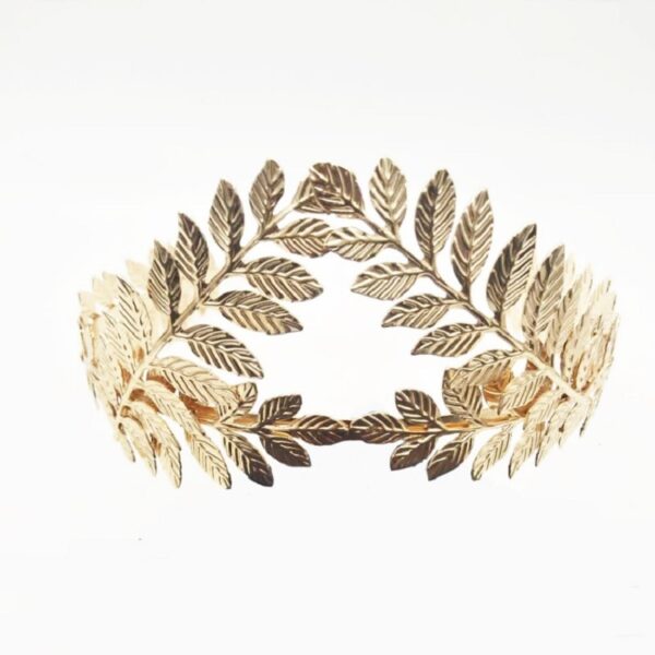 Vintage Gold Leaf Tiara Crown Bridal Headpiece Head Jewelry Women Hairband Bridal Wedding Hair Jewelry Queen 5