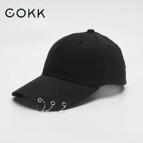 COKK Hip Hop Women s Baseball Cap With Ring Circle Snapback Hats For Men Women