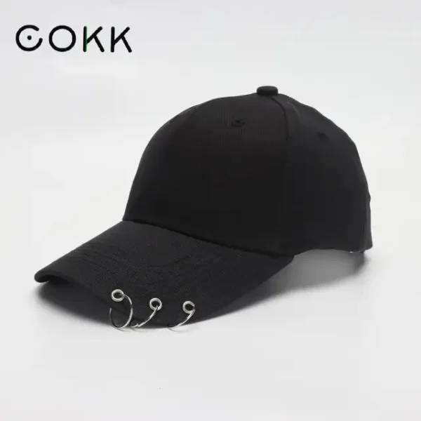 COKK Hip Hop Women s Baseball Cap With Ring Circle Snapback Hats For Men Women Unisex