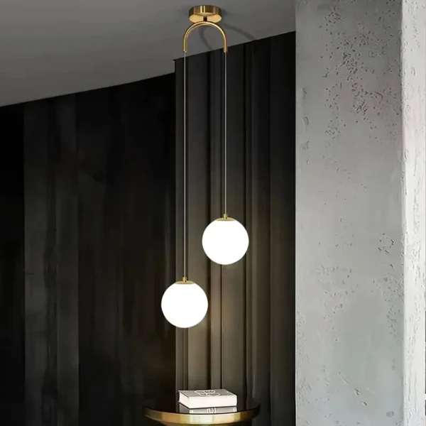 Modern Glass LED Pendant Lights Nordic Living Room Bedroom Fixtures Indoor Lighting Restaurant Bar Home Decor 1