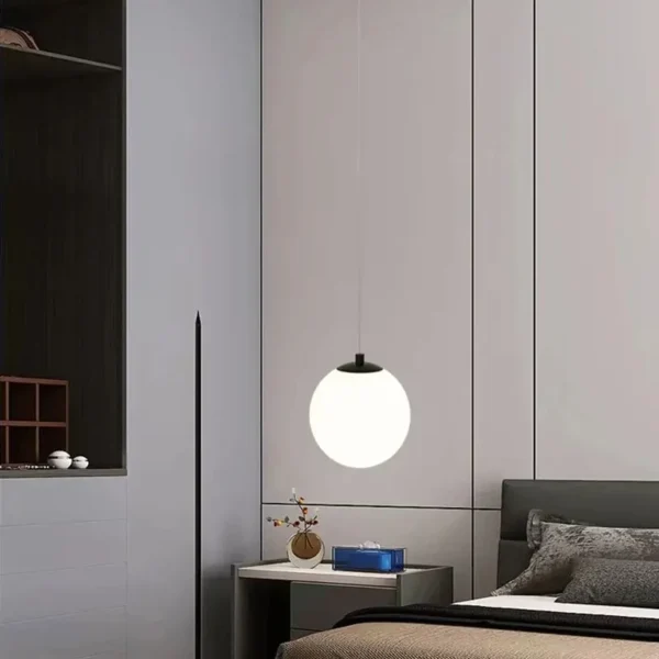 Modern Glass LED Pendant Lights Nordic Living Room Bedroom Fixtures Indoor Lighting Restaurant Bar Home Decor 3