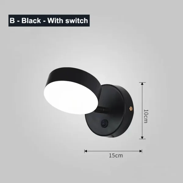 Nordic LED Wall Lamps Bedroom Bedside Reading Wall Lights Aisle Background Lamp Indoor Decoration Home Lighting