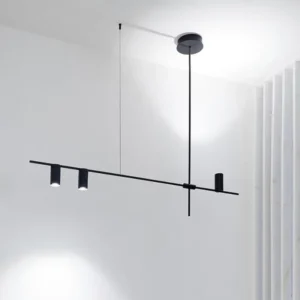 Nordic Modern Longer Chandelier Dining Table Fixtures Black Pendant Lights Bar Kitchen Suspension Decor Living Room