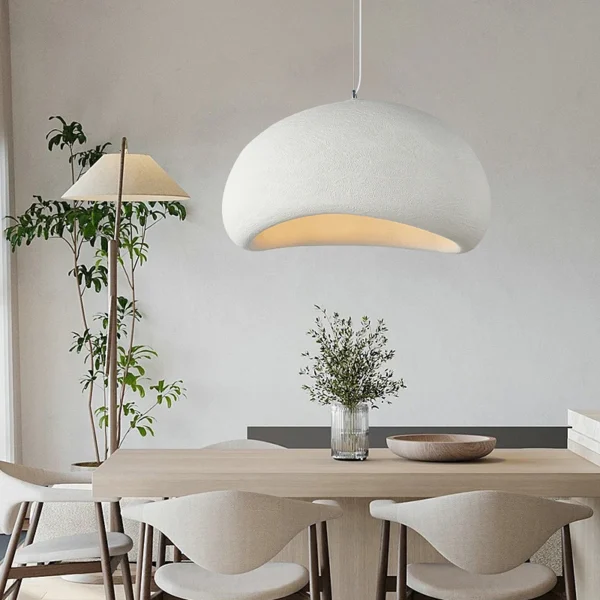 Nordic Restaurant Wabi Sabi E27 Led Pendant Light Modern Cafe Bedroom Led Chandelier Fixtures Bar Dining 1